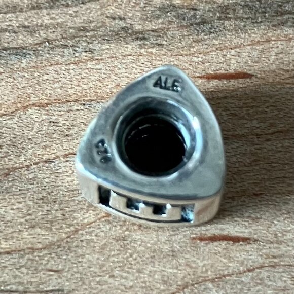 AUTHENTIC PANDORA ALPHABET LETTER "E" CHARM SILVER 925 RETIRED ALE - Picture 3 of 4